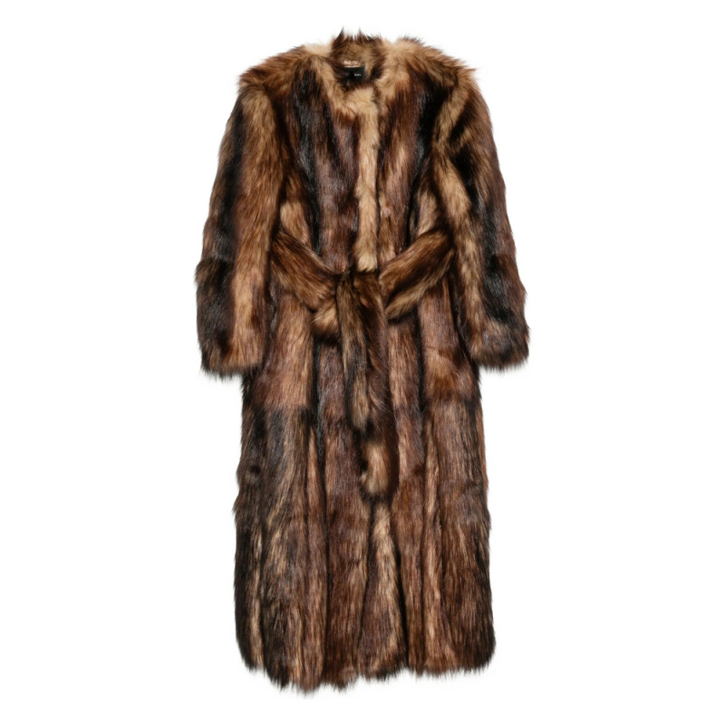 Simone Rocha Belted Faux-fur Coat
