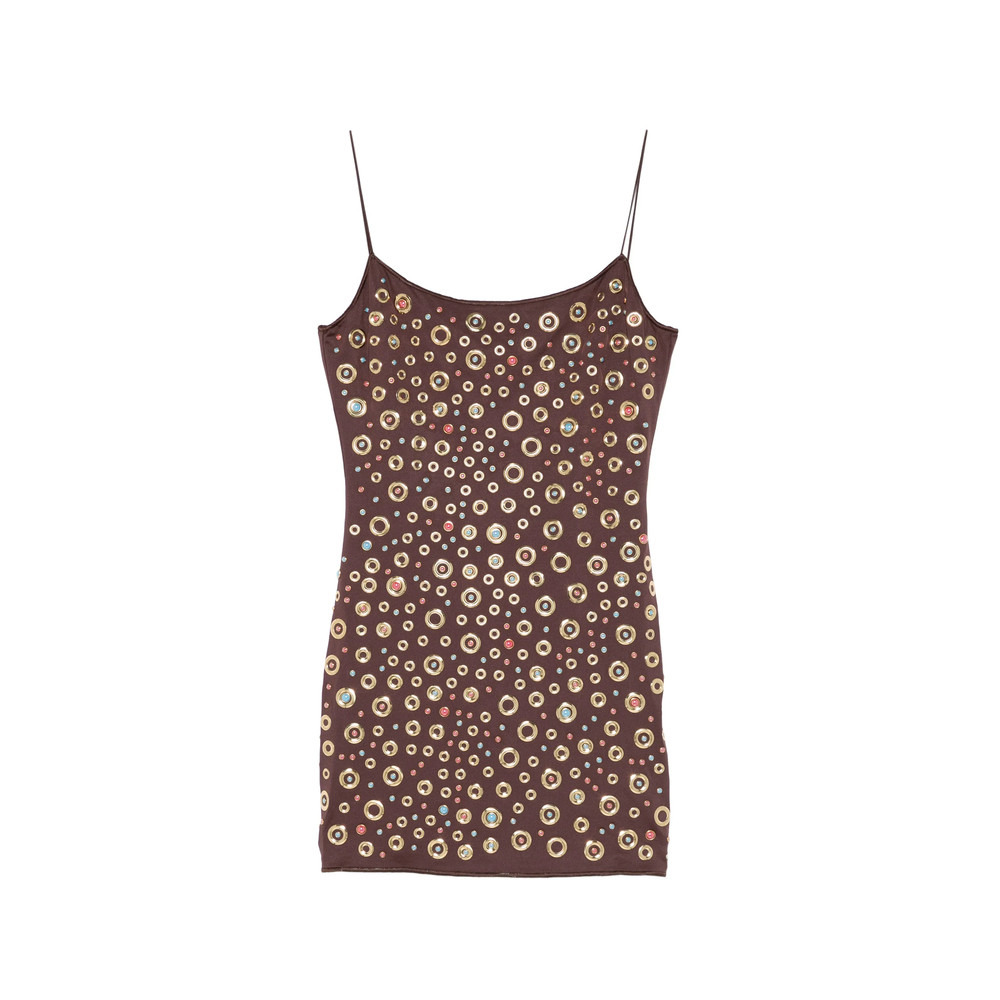 Oséree Ring-embellishment Mini Dress