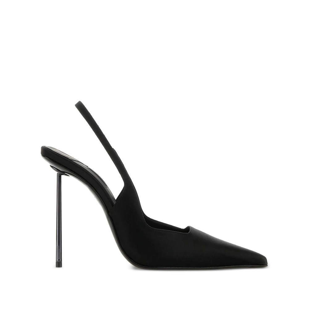 Le Silla 110mm Sling Back Satin Heeled Pumps