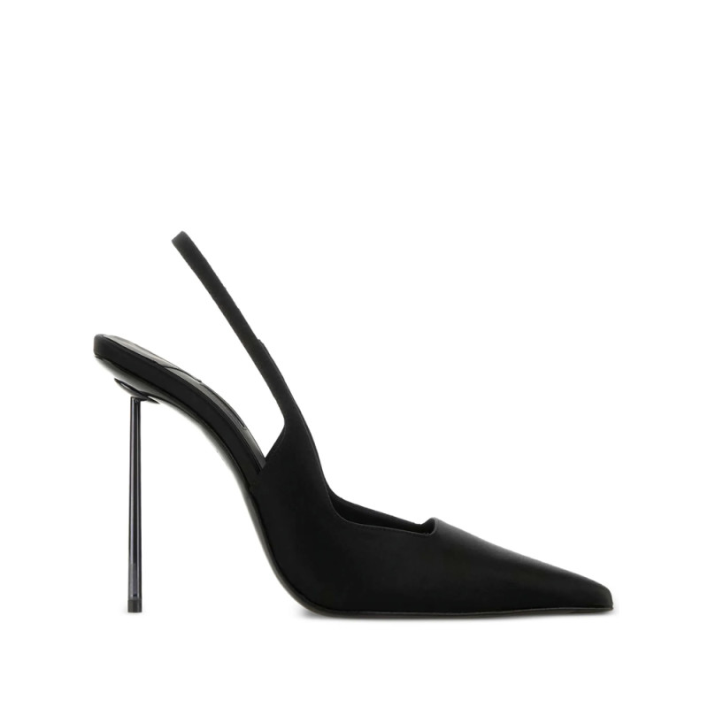 Le Silla 110mm Sling Back Satin Heeled Pumps