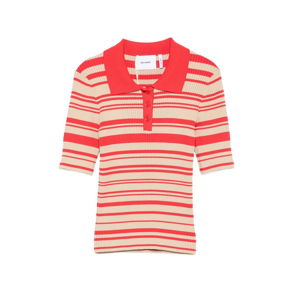 Axel Arigato Anja Ribbed Polo Shirt