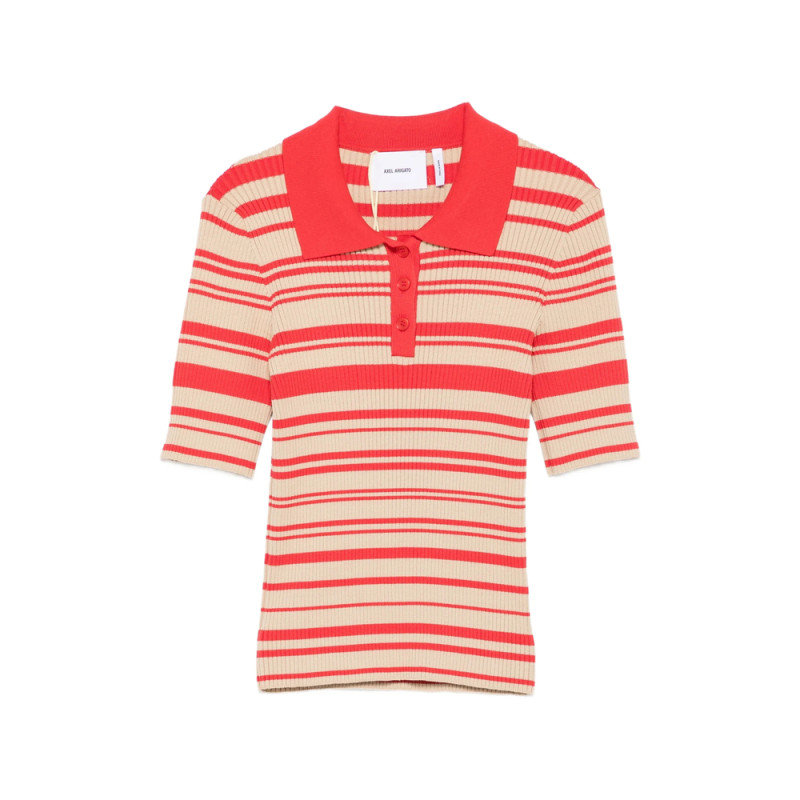 Axel Arigato Anja Ribbed Polo Shirt
