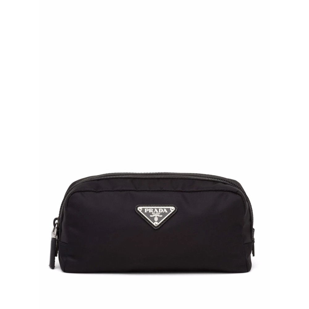 Prada Logo Plaque Wash Bag