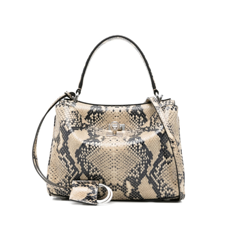 Balenciaga Rodeo Snakeskin-effect Tote Bag