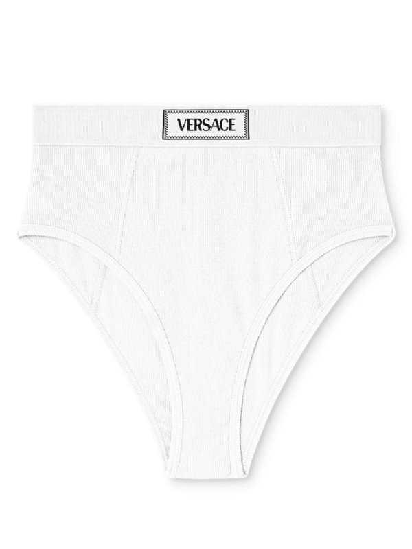 logo-waistband fine-ribbed briefs