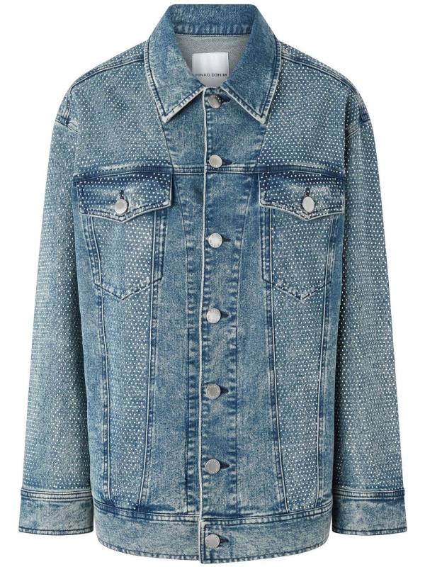 acid-wash denim jacket