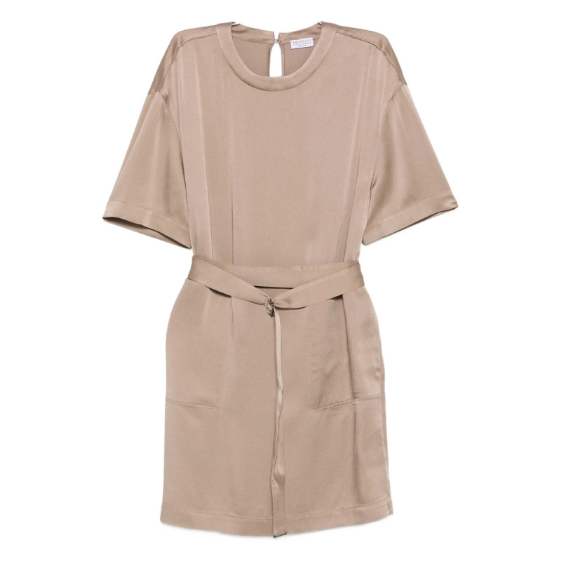 Brunello Cucinelli Belted Mini Dress