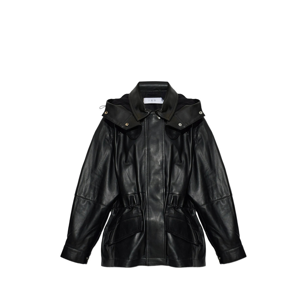Iro Groove Drawstring Leather Jacket