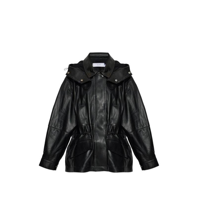 Iro Groove Drawstring Leather Jacket