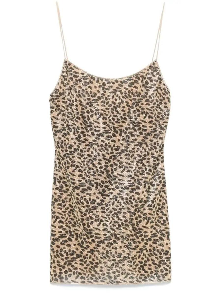 leopard-print mini dress