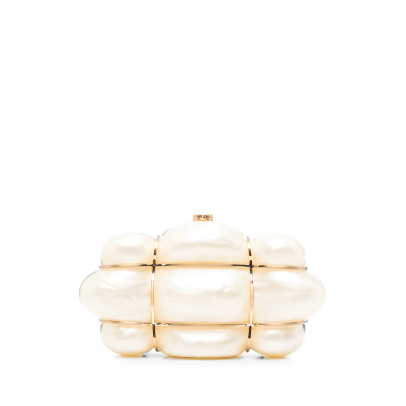 Cult Gaia Bolla Pearl-effect Clutch Bag