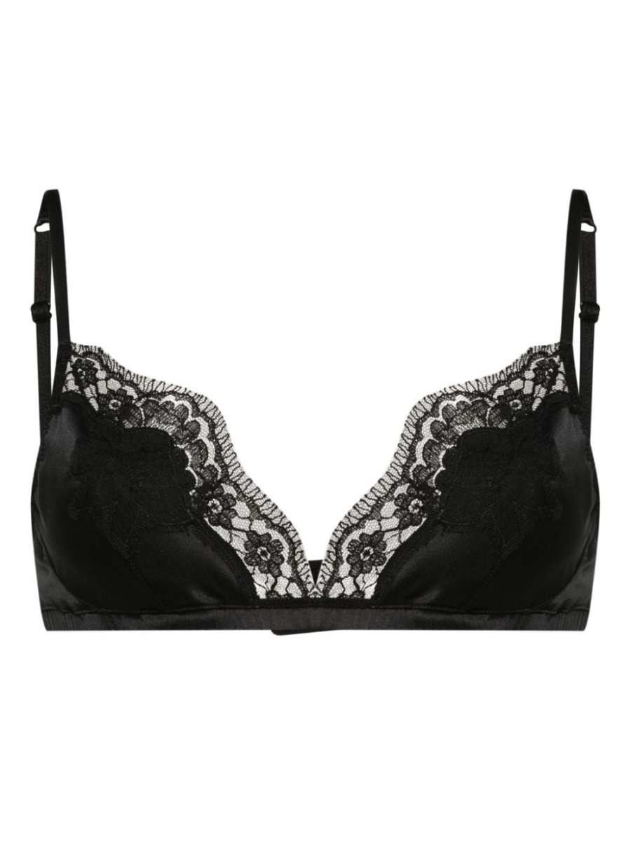 lace-panel bralette