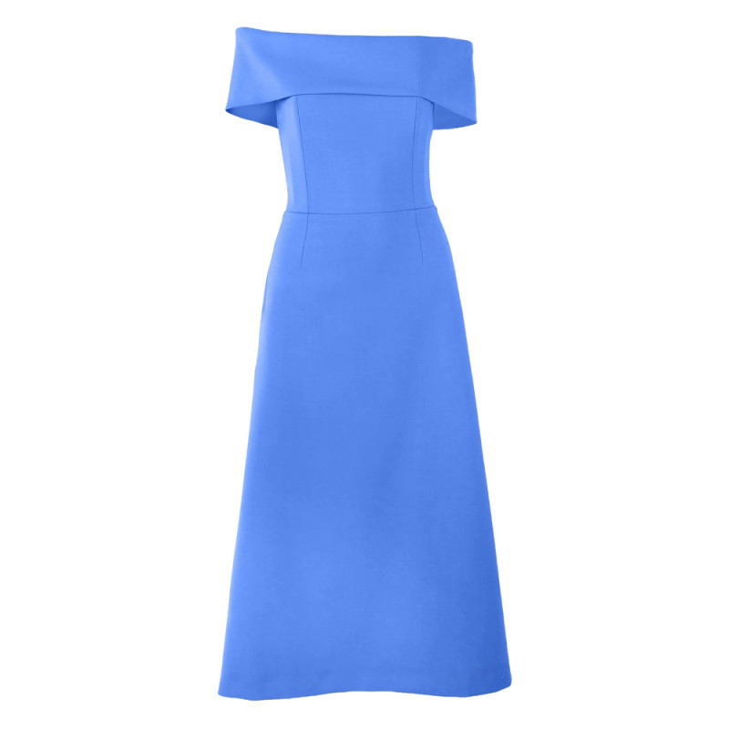 Carolina Herrera Off-shoulder A-line Midi Dress
