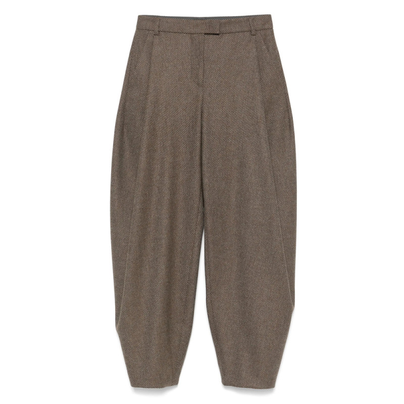 Giorgio Armani Virgin Wool-blend Wide-leg Trousers
