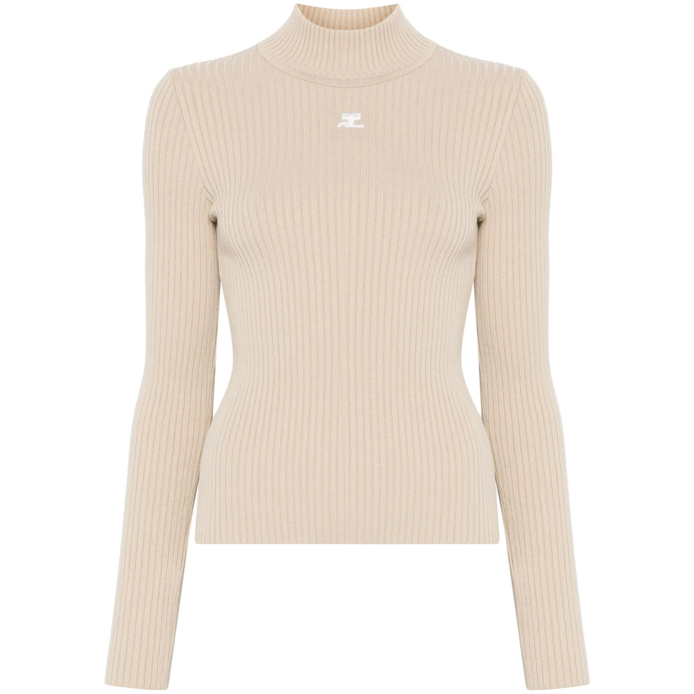 Courrèges Reedition Ribbed Sweater