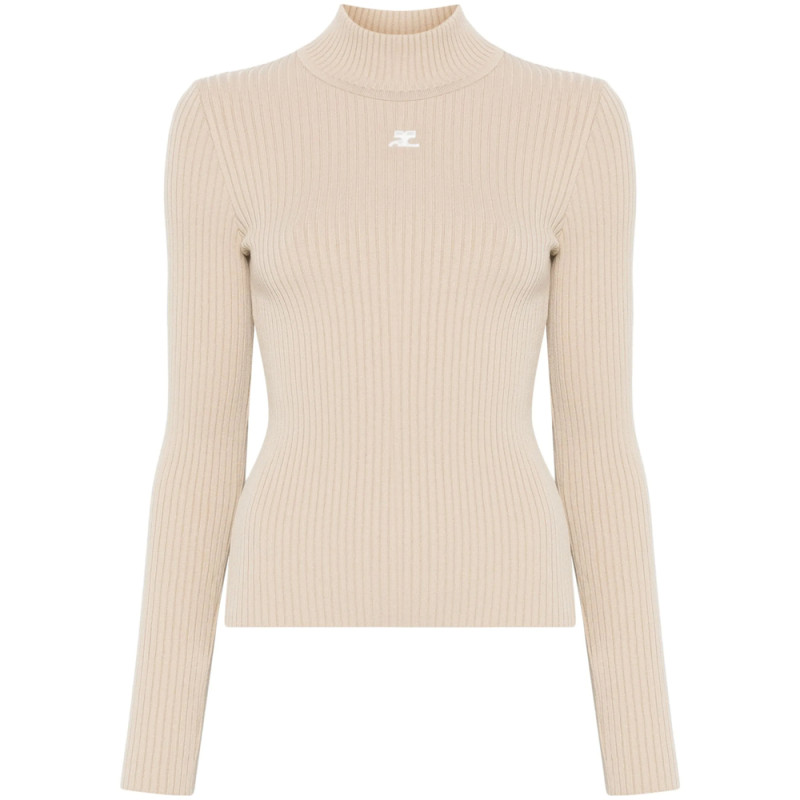 Courrèges Reedition Ribbed Sweater