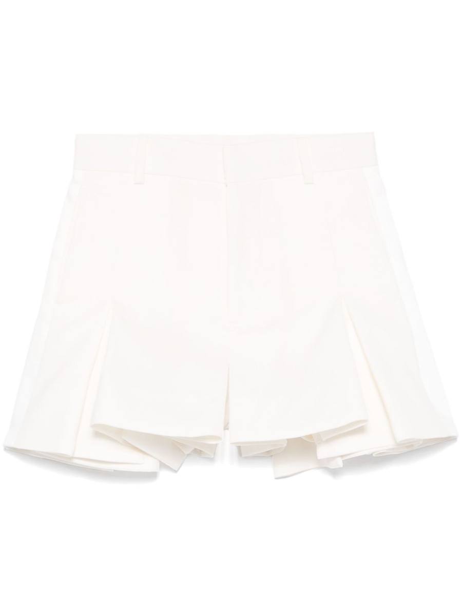 pleated shorts