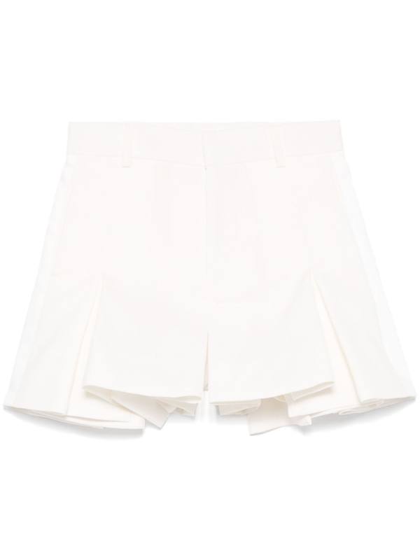 pleated shorts