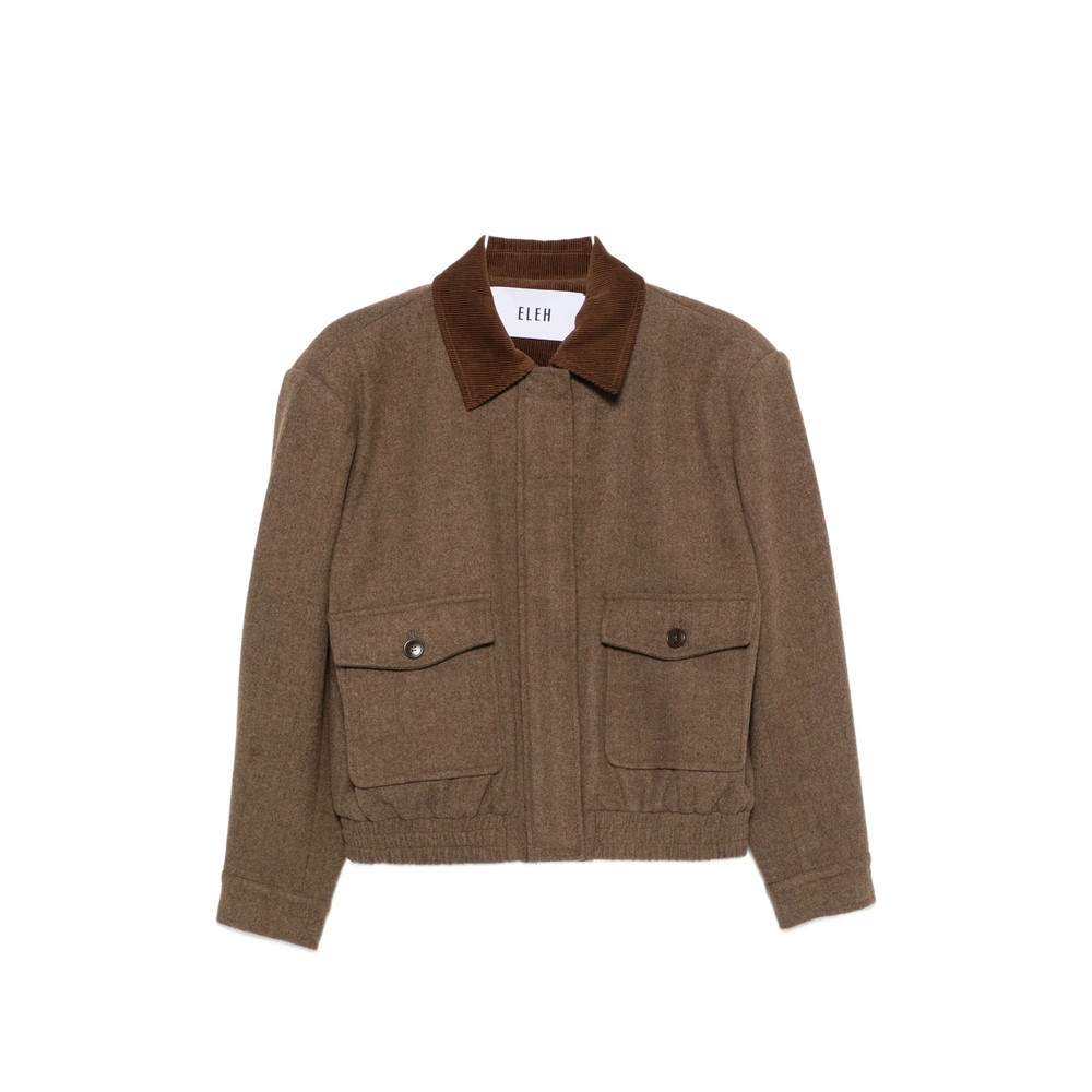 Eleh Corduroy-collar Jacket