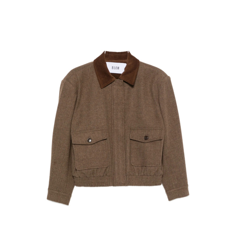 Eleh Corduroy-collar Jacket