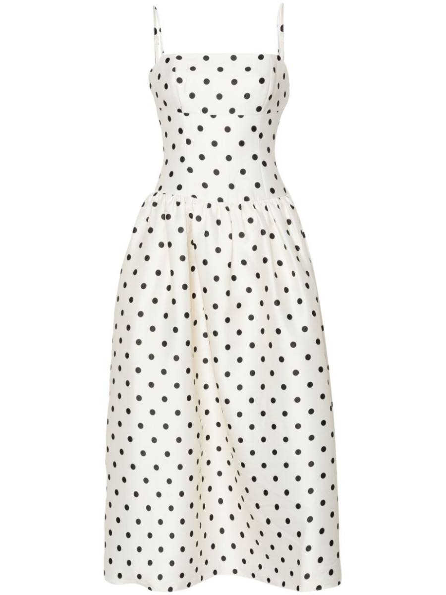 taffeta midi dress