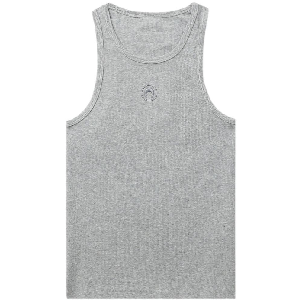 Marine Serre Crescent Moon-embroidered Tank Top