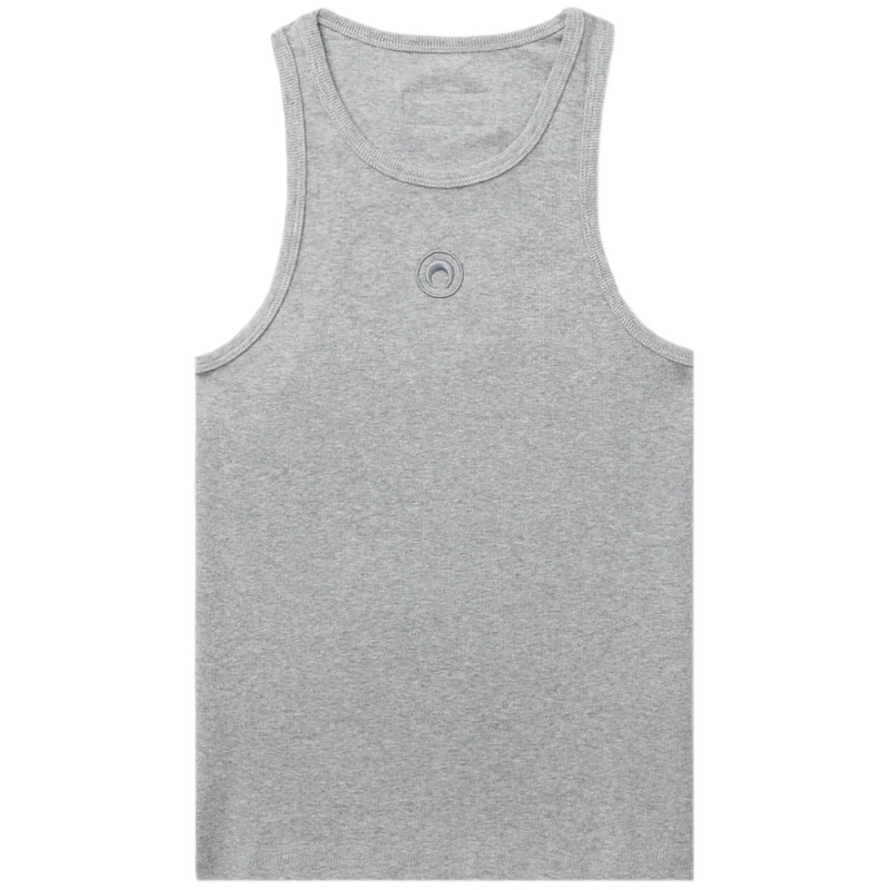 Marine Serre Crescent Moon-embroidered Tank Top