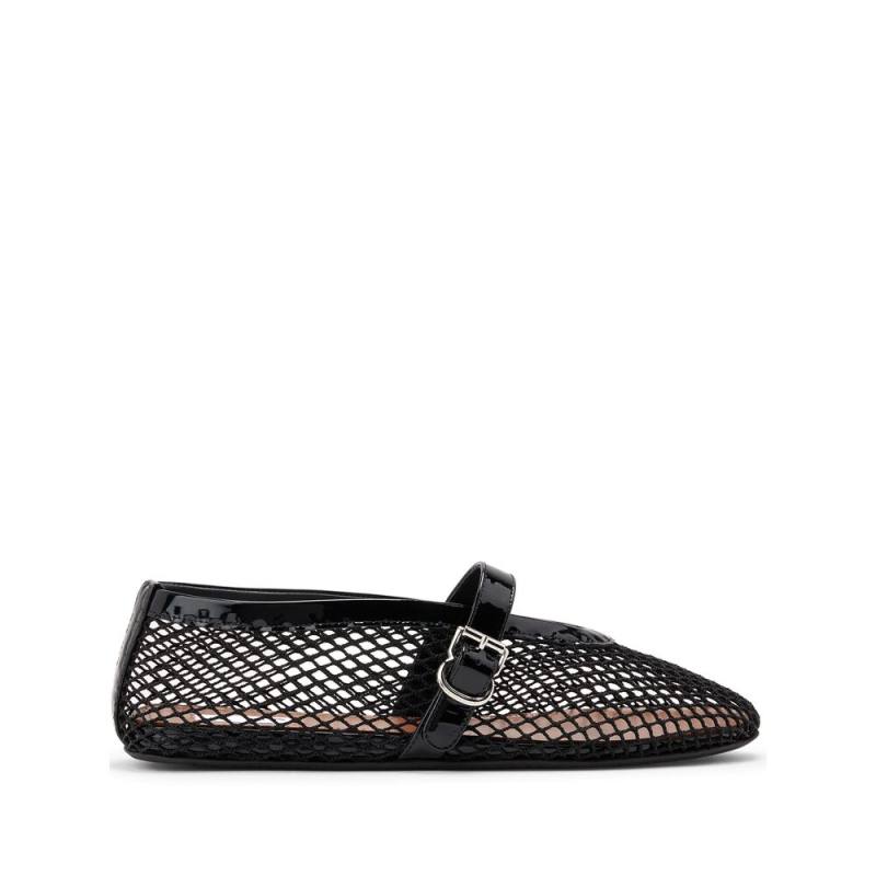 Alaïa Fishnet Ballerina Flats