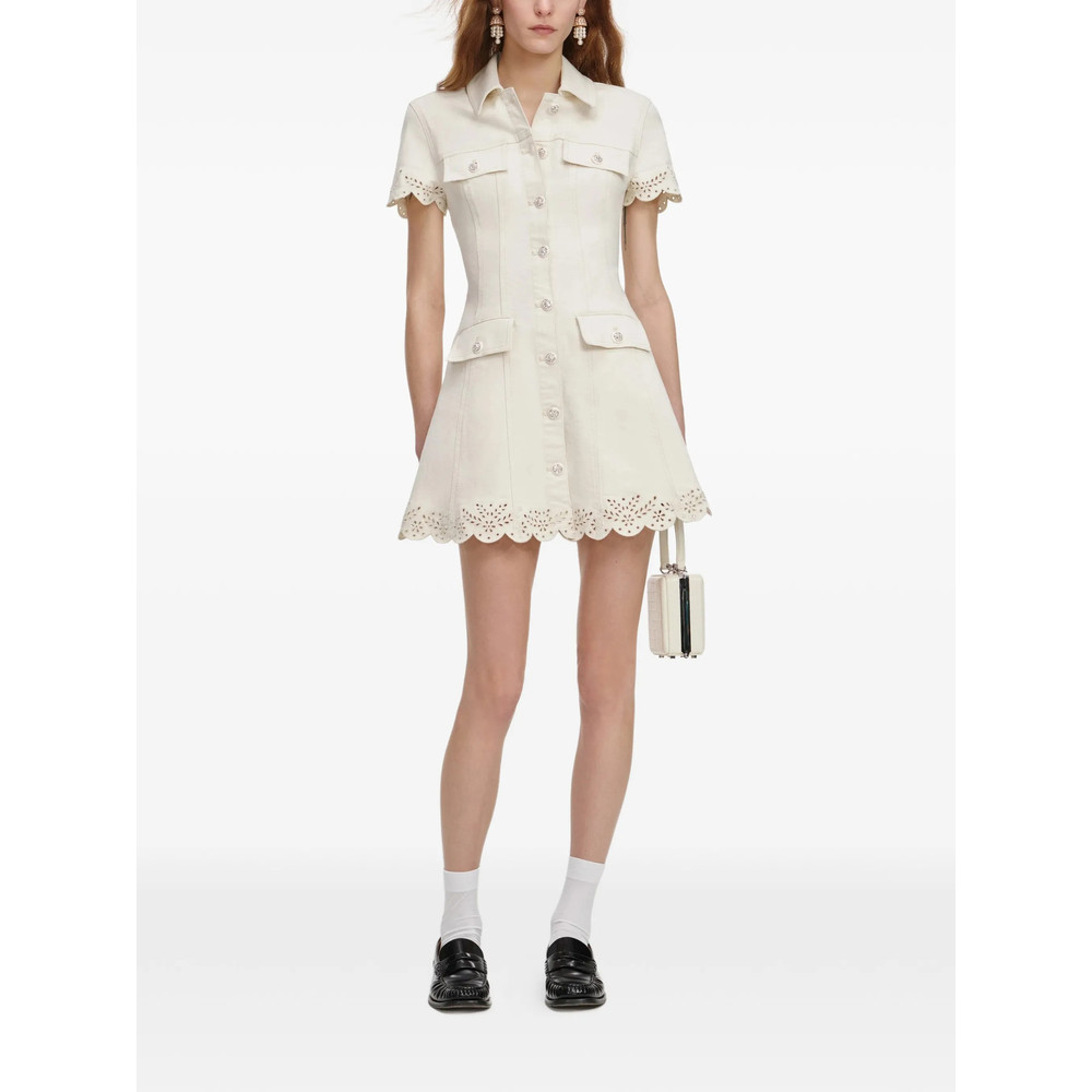 Self-portrait Jewel-embellished Mini Dress