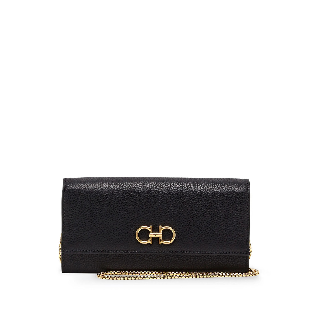 Ferragamo Gancini-plaque Leather Purse