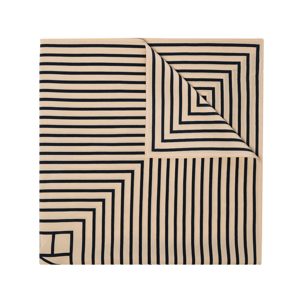 Toteme Geometric Monogram Print Silk Scarf