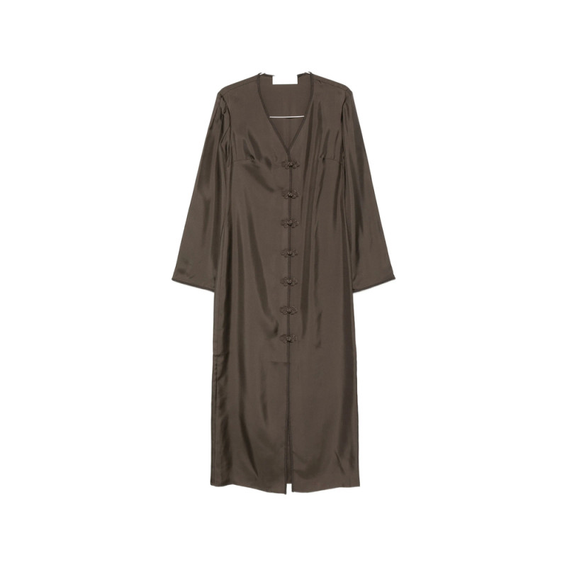 Rohe Frog Button Midi Dress