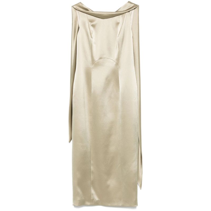 Fely Campo Sash-detail Midi Dress