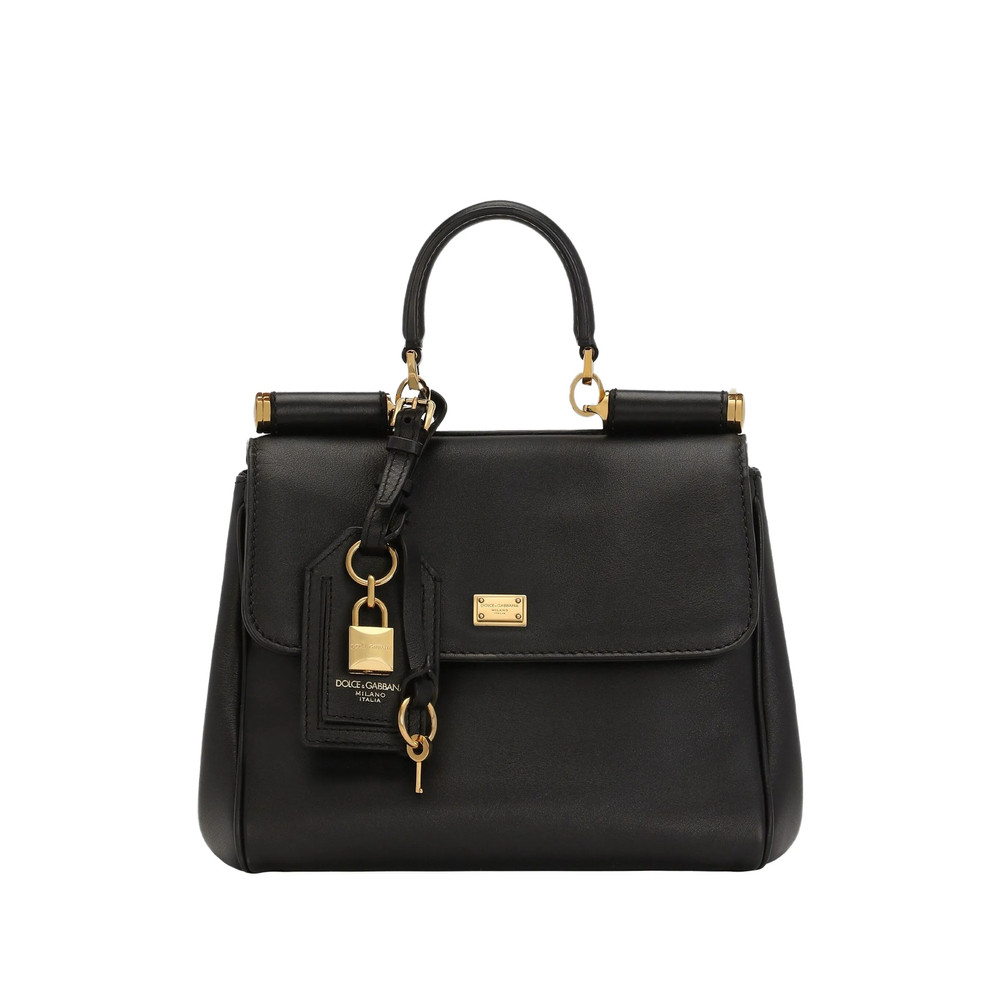 Dolce & Gabbana Medium Sicily Structured Leather Handbag