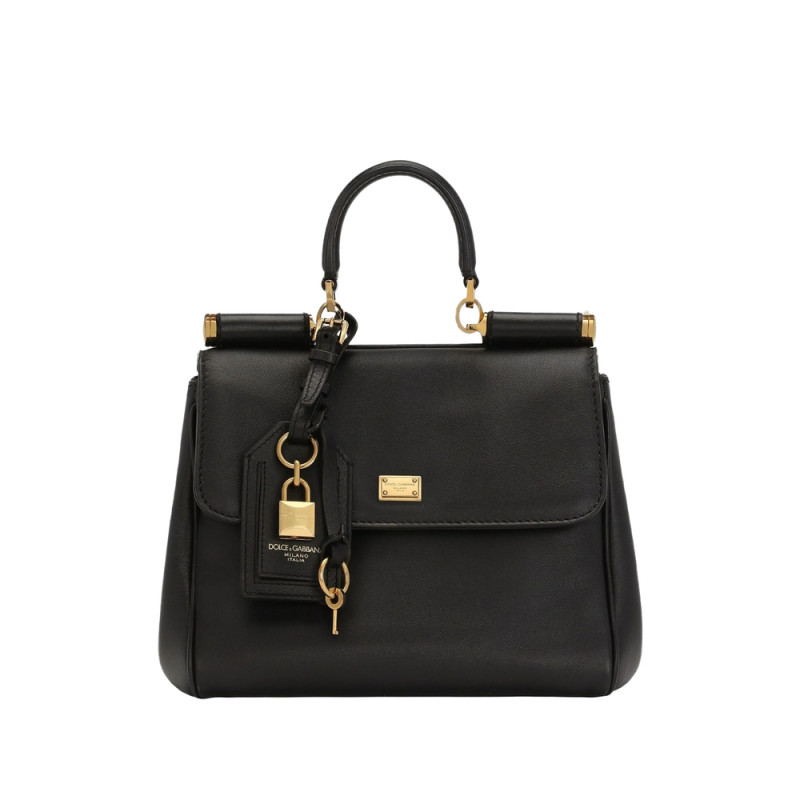Dolce & Gabbana Medium Sicily Structured Leather Handbag