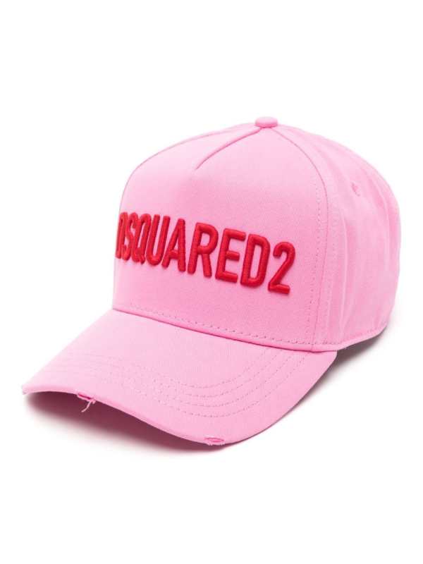logo-embossed cotton cap