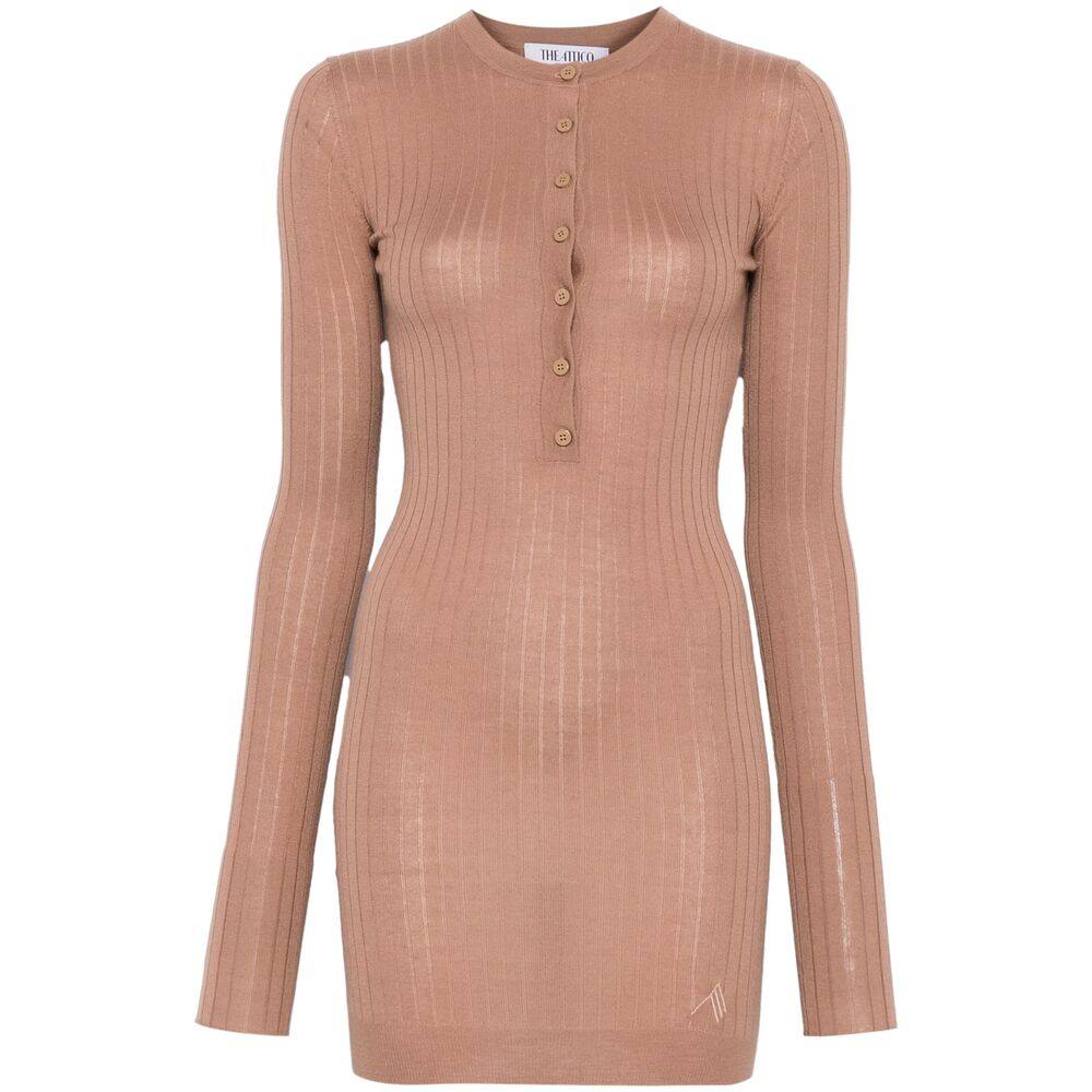 The Attico Chunky-ribbed Mini Dress