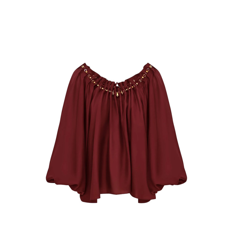 Zimmermann Aster Gathered Bead Blouse