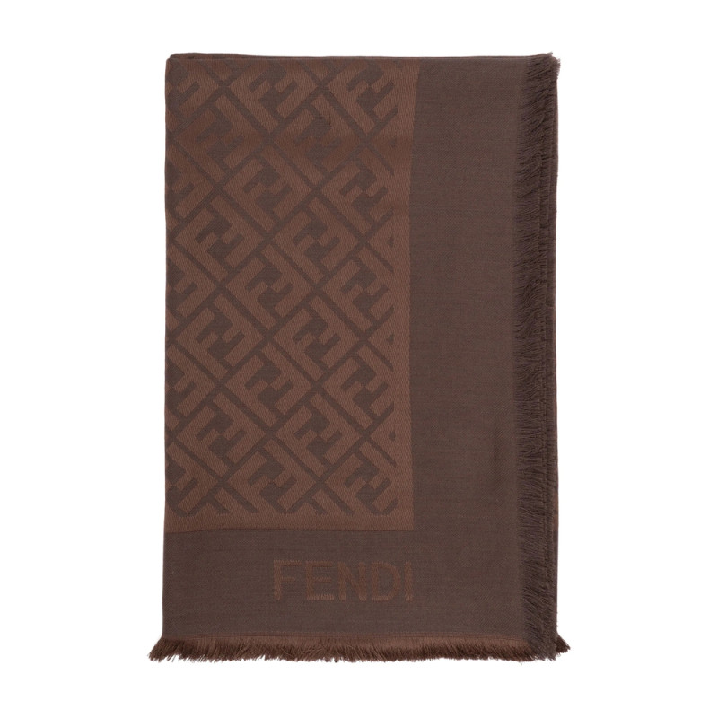Fendi FF-monogram Silk Scarf
