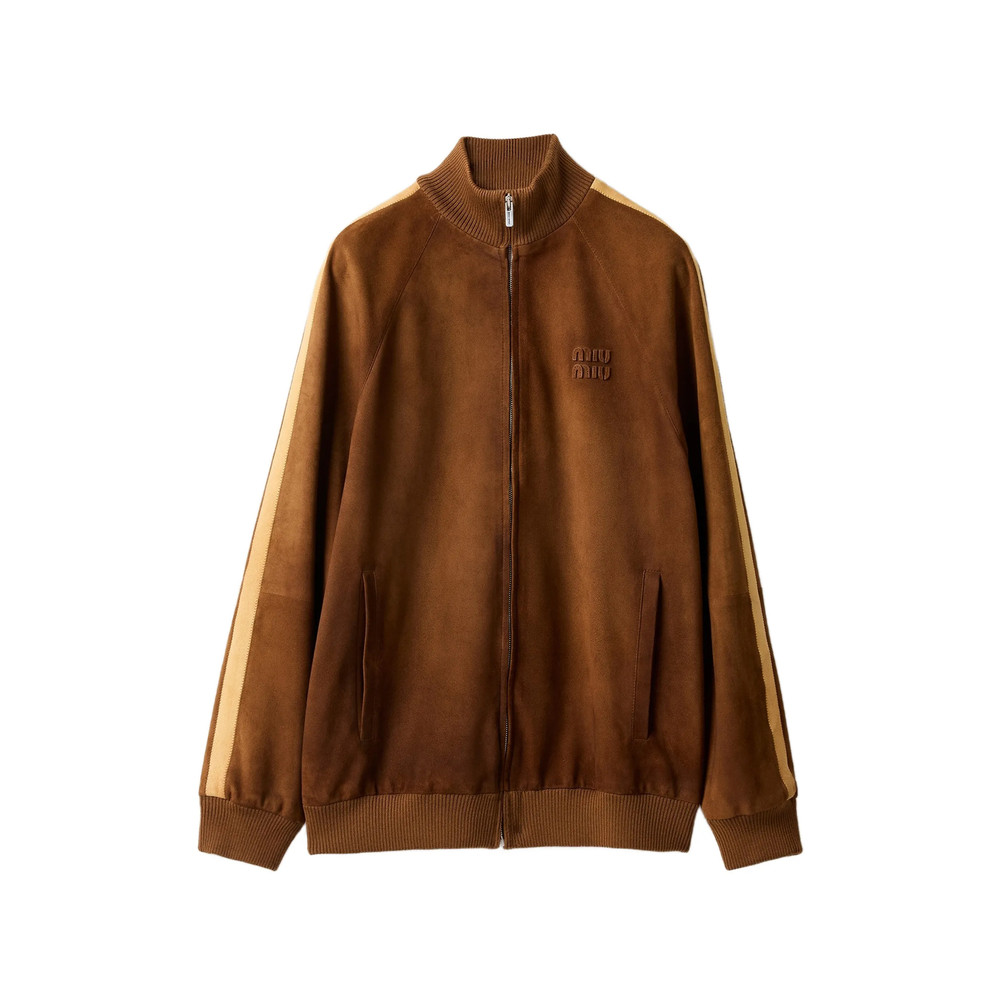 Miu Miu Waxed Suede Jacket