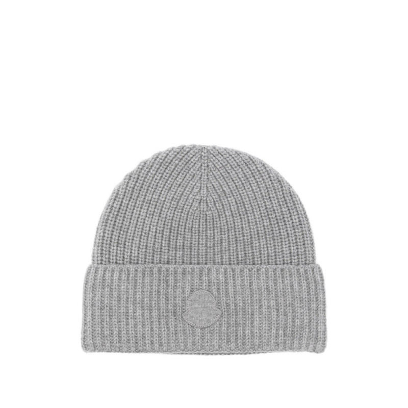 Moncler Cashmere Logo-patch Beanie