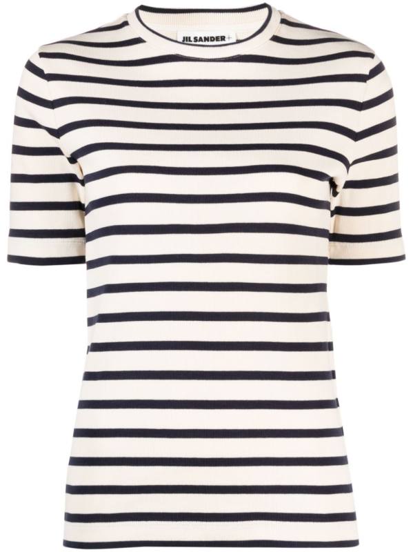striped cotton T-shirt