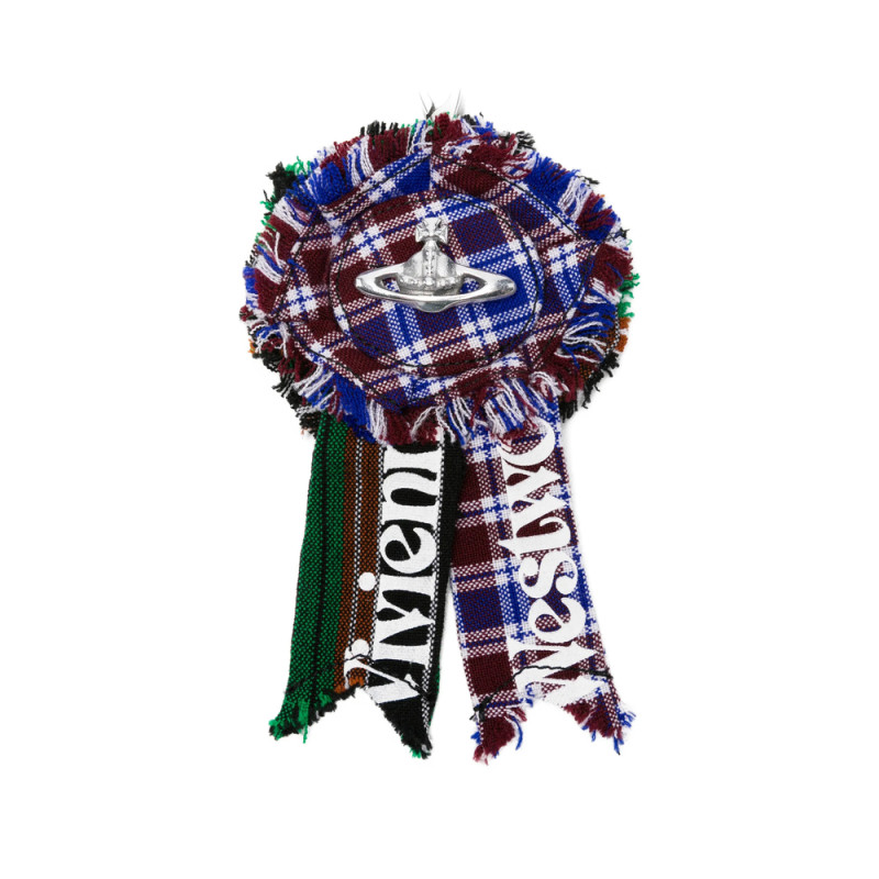 Vivienne Westwood Rosette Orb Tartan Charm