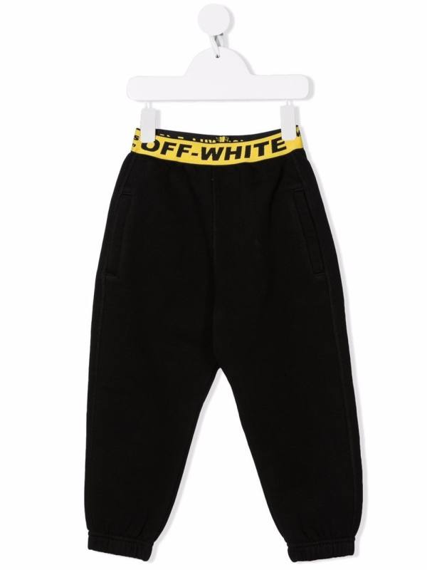 logo-waistband track pants