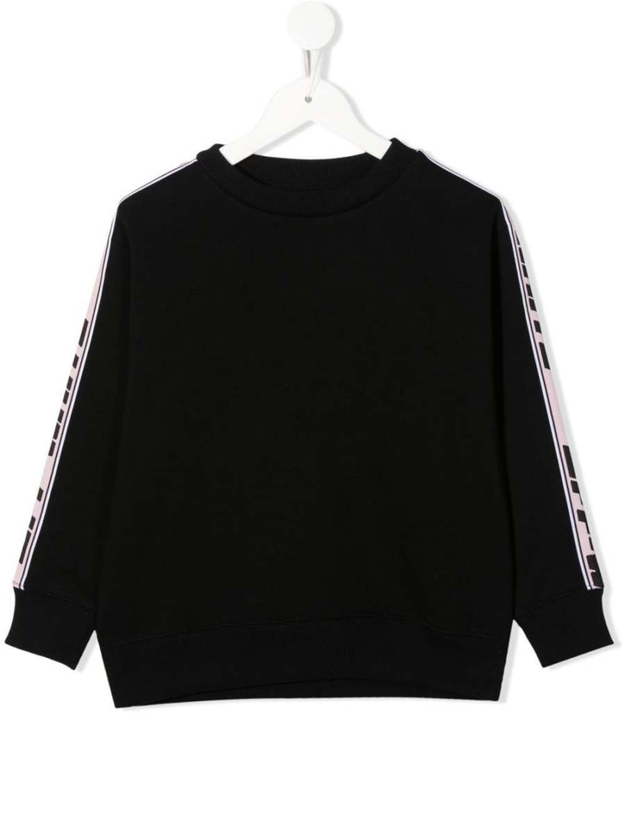 logo-tape crew neck sweatshirt