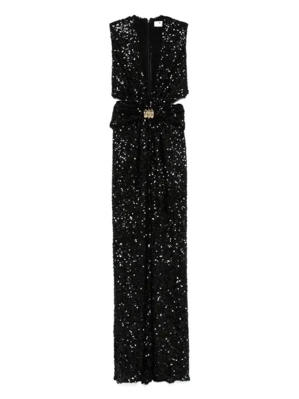 sequin-embellished gown