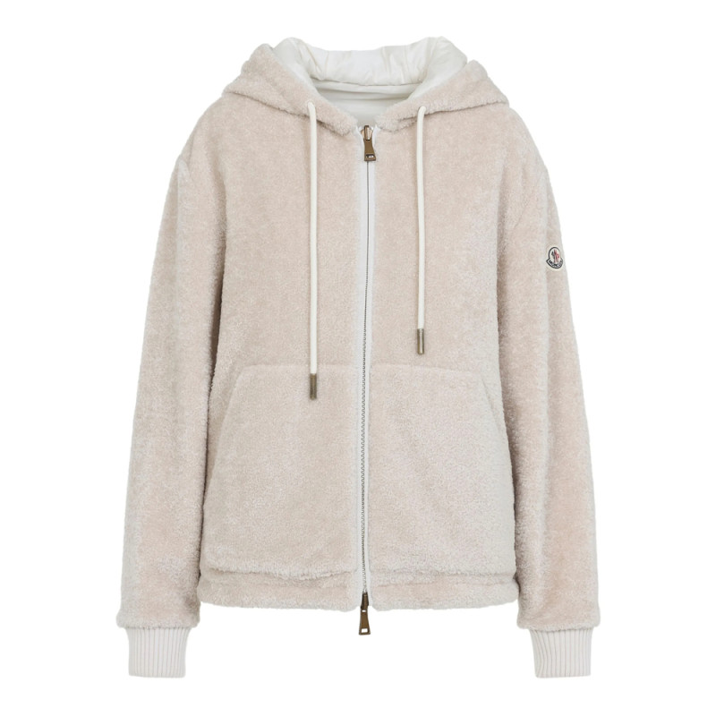 Moncler Zip-up Fleece Hooded Jacket