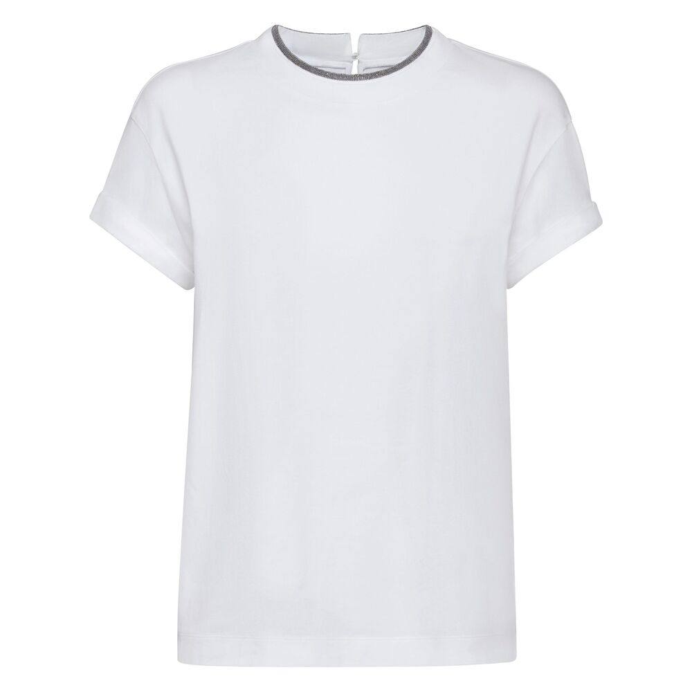 Brunello Cucinelli Contrast-trim T-shirt