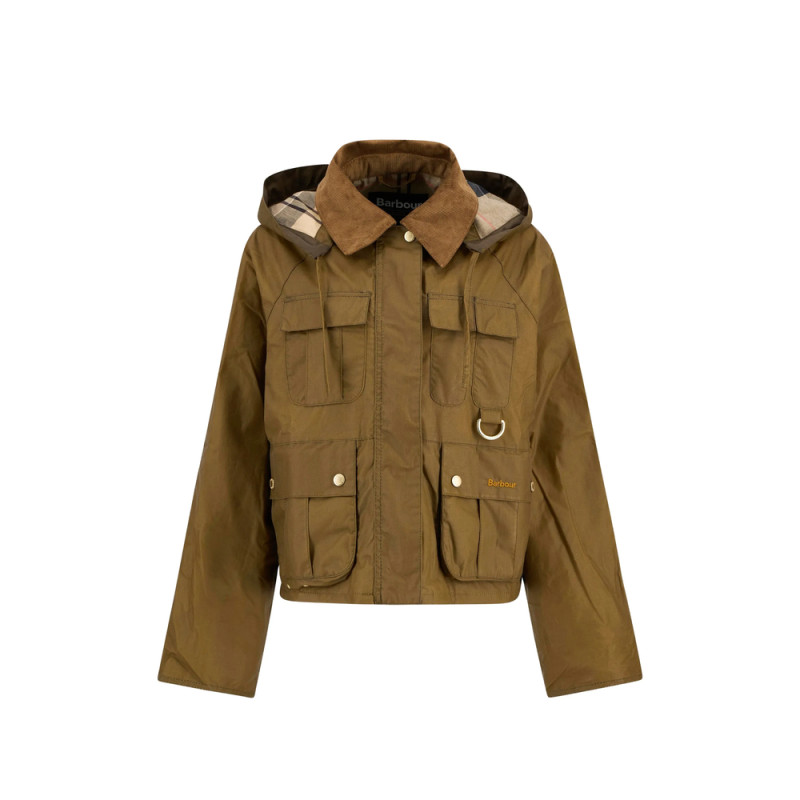 Barbour Liza Corduroy-collar Hooded Jacket