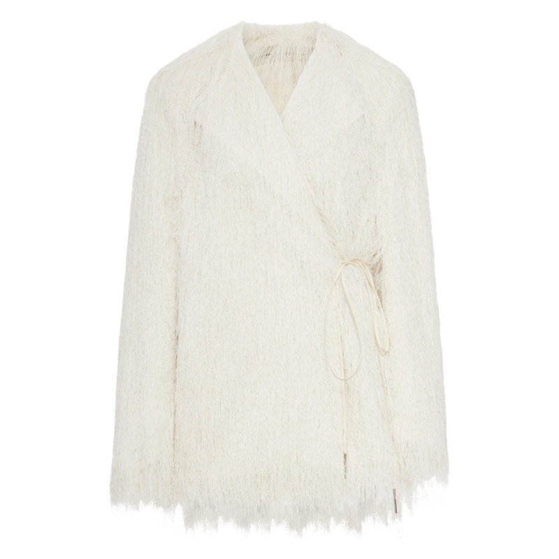 Dries Van Noten Fringed Wrap Jacket